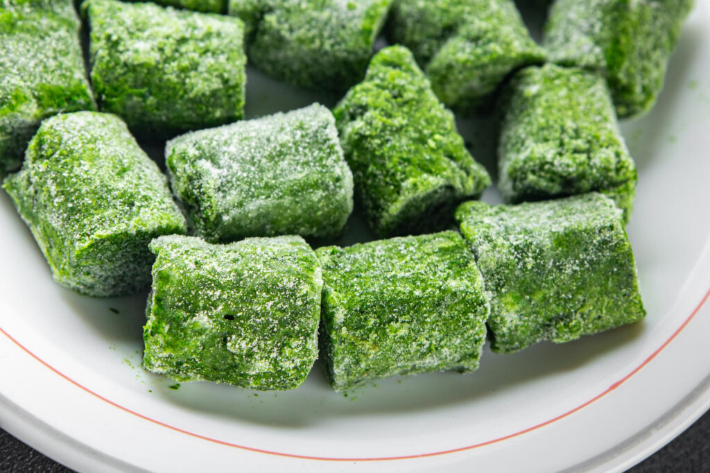 Frozen chopped molokhiya